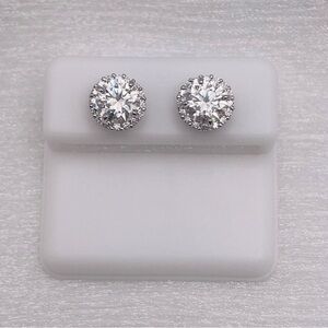 Elegant Silver Stud Earrings